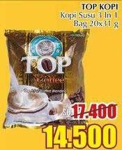 Promo Harga Top Coffee Kopi per 20 sachet 31 gr - Giant