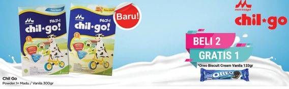 Promo Harga MORINAGA Chil Go Bubuk 1+ Madu, Vanilla 300 gr - TIP TOP