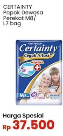 Promo Harga Certainty Adult Diapers L7, M8 7 pcs - Indomaret