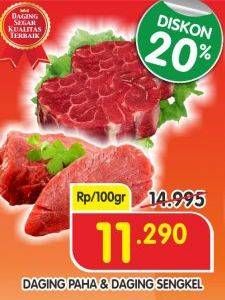 Promo Harga Daging Paha/ Daging Sengkel per 100 gr - Superindo