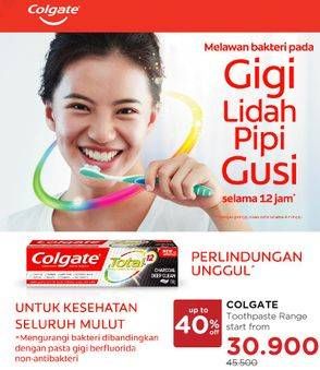 Promo Harga COLGATE Toothpaste Total All Variants 110 gr - Watsons
