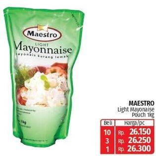 Promo Harga Maestro Mayonnaise Light 1000 gr - Lotte Grosir