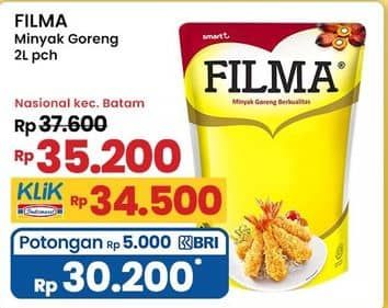 Promo Harga Filma Minyak Goreng 2000 ml - Indomaret