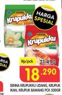 Promo Harga Senna Krupukku Ikan, Udang, Bawang 500 gr - Superindo