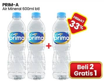 Promo Harga Prima Air Mineral 600 ml - Indomaret