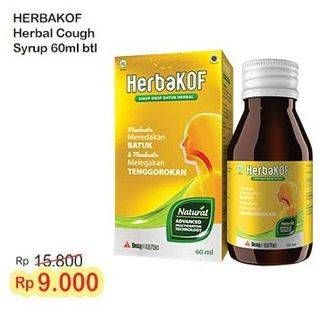 Promo Harga Herbakof Obat Batuk 60 ml - Indomaret