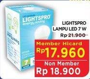 Promo Harga Lightspro Lampu LED Bulb 7W  - Hypermart