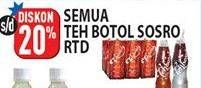 Promo Harga SOSRO Teh Botol Original 250 ml - Hypermart