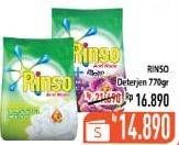 Promo Harga RINSO Anti Noda Deterjen Bubuk + Molto Purple Perfume Essence, Classic Fresh 770 gr - Hypermart