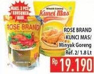 Promo Harga Rose Brand/ Kunci Mas Minyak Goreng  - Hypermart