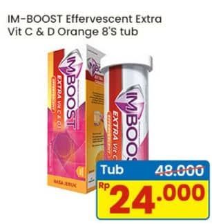 Promo Harga Imboost Effervescent with Vitamin C Orange 8 pcs - Indomaret
