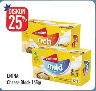 Promo Harga EMINA Cheddar Cheese 165 gr - Hypermart