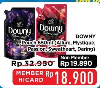 Promo Harga Downy Parfum Collection Allure, Mystique, Passion, Sweetheart, Daring 650 ml - Hypermart