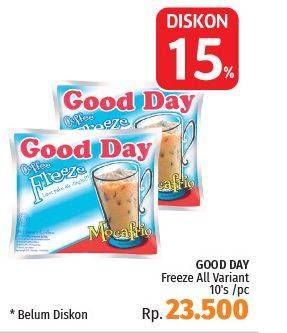 Promo Harga Good Day Coffee Freeze All Variants 10 pcs - LotteMart