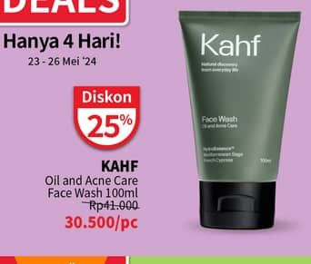 Promo Harga Kahf Face Wash Oil And Acne Care 100 ml - Guardian