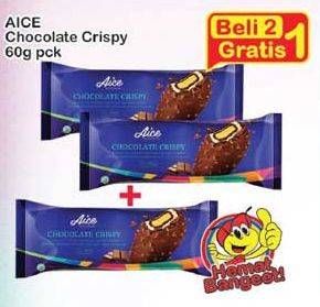 Promo Harga AICE Ice Cream Chocolate Crispy per 2 pcs 60 gr - Indomaret