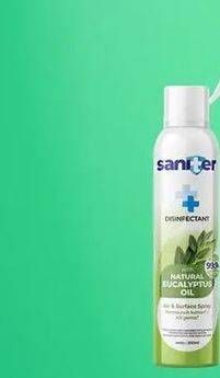 Promo Harga SANITER Air & Surface Sanitizer Aerosol Eucalyptus Oil 200 ml - TIP TOP