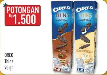 Promo Harga OREO Thins 95 gr - Hypermart