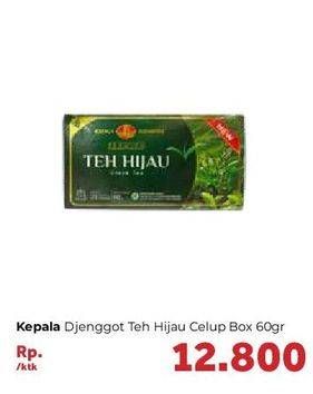 Promo Harga Kepala Djenggot Teh Celup Green Tea per 25 pcs 60 gr - Carrefour