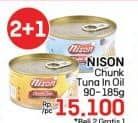 Promo Harga Nison Tuna Chunk In Oil 90 gr - LotteMart