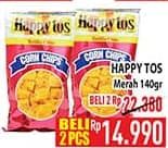 Promo Harga Happy Tos Tortilla Chips Merah 160 gr - Hypermart