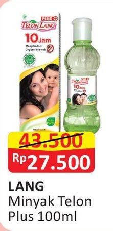 Promo Harga CAP LANG Minyak Telon Lang Plus 100 ml - Alfamart