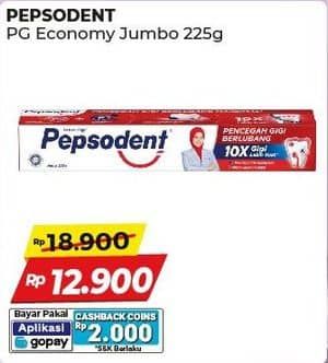 Promo Harga Pepsodent Pasta Gigi Pencegah Gigi Berlubang Kecuali White 225 gr - Alfamart