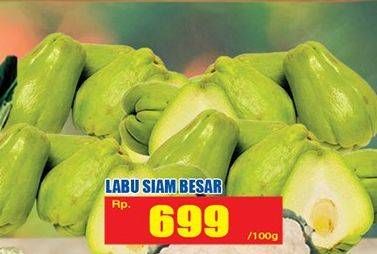 Promo Harga Labu Siam Besar per 100 gr - Hari Hari