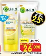 Promo Harga Garnier Facial Cleanser All Variants 100 ml - Superindo