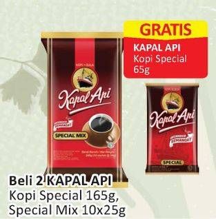 Promo Harga KAPAL API Kopi Special 165g / Special Mix 10x25g  - Alfamart