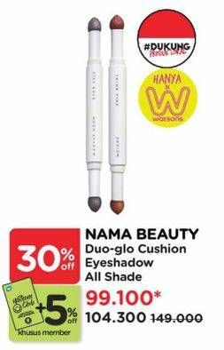 Promo Harga NAMA Beauty Duo-Glo Cushion Eyeshadow All Variants 2 gr - Watsons