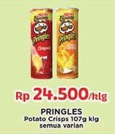 Promo Harga PRINGLES Potato Crisps All Variants 107 gr - Indomaret