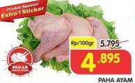 Promo Harga Ayam Paha Utuh per 100 gr - Superindo