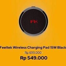 Promo Harga FEELTEK Wireless Charging Pad 15W  - iBox