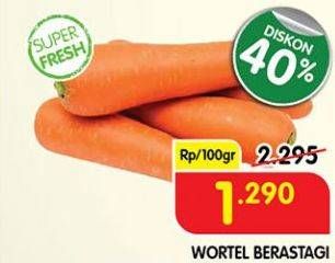 Promo Harga Wortel Berastagi per 100 gr - Superindo