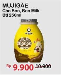 Promo Harga Mujigae Susu Cair Choco Banana, Banana 250 ml - Alfamart