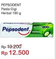 Promo Harga PEPSODENT Pasta Gigi Action 123 Herbal 190 gr - Indomaret