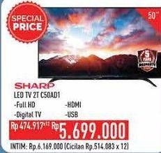 Promo Harga SHARP 2T-C50AD1i Full-HD 50"  - Hypermart