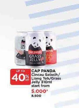 Promo Harga Cap Panda Minuman Kesehatan Cincau Selasih, Liang Teh, Cincau 310 ml - Watsons