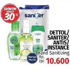 Promo Harga ANTIS/ SANITER/ DETTOL/ INSTANCE Hand Sanitizer  - LotteMart