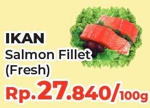 Promo Harga Salmon Fillet per 100 gr - Yogya