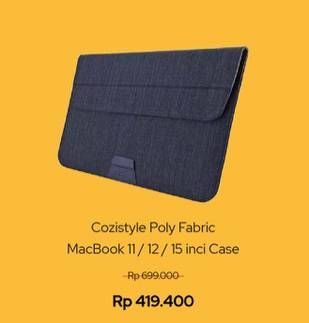 Promo Harga MacBook Case Cozistyle Poly Fabric For 11 12 15  - iBox