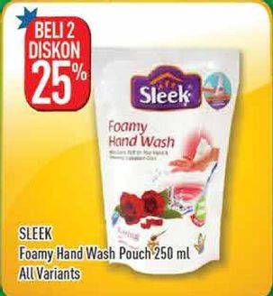 Promo Harga SLEEK Foamy Hand Wash All Variants per 2 pcs 250 ml - Hypermart