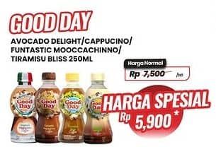 Promo Harga Good Day Coffee Drink Avocado Delight, Originale Cappucino, Funtastic Mocacinno, Tiramisu Bliss 250 ml - Carrefour