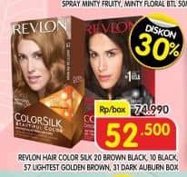 Promo Harga Revlon Hair Color 20 Brown Black, 10 Black, 57 Lightest Golden Brown, 31 Dark Auburn  - Superindo