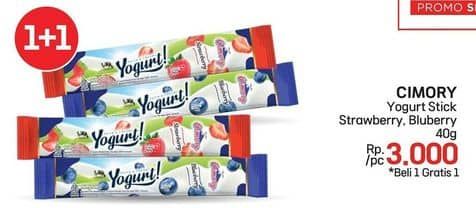 Promo Harga Cimory Yogurt Stick Strawberry, Blueberry 40 gr - LotteMart