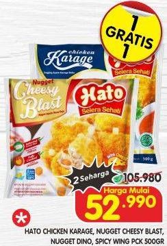 Promo Harga Hato Chicken Karage/Nuget/Spicy Wing  - Superindo