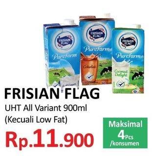 Promo Harga FRISIAN FLAG Susu UHT Purefarm Kecuali Low Fat 900 ml - Yogya
