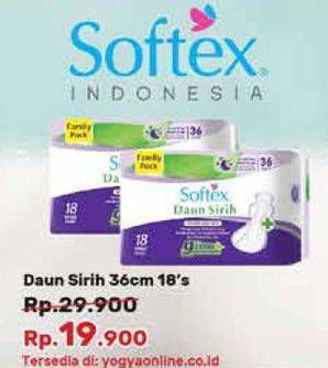 Promo Harga Softex Daun Sirih 36cm 18 pcs - Yogya