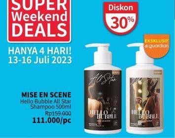Promo Harga Mise En Scene Hello Bubble All Star Shampoo 500 ml - Guardian